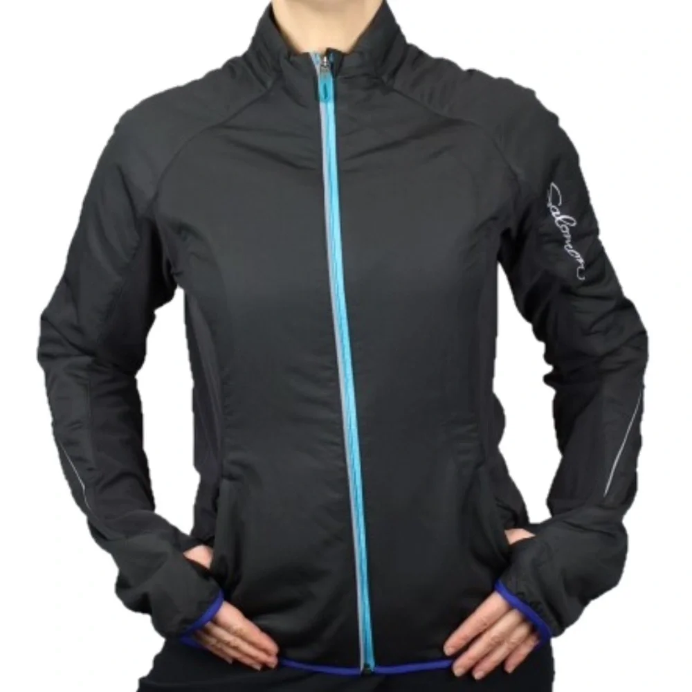 Salomon Clima Wind Women's Black Jacket Outdoor Hiking Ski Small - Picture 15 of 16